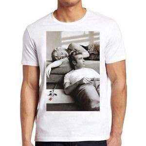 Marilyn Monroe James Dean Poster Gift Movie Film Cult Top T Shirt